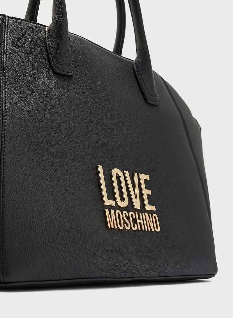 Love Moschino Love Lettering Satchel Bag