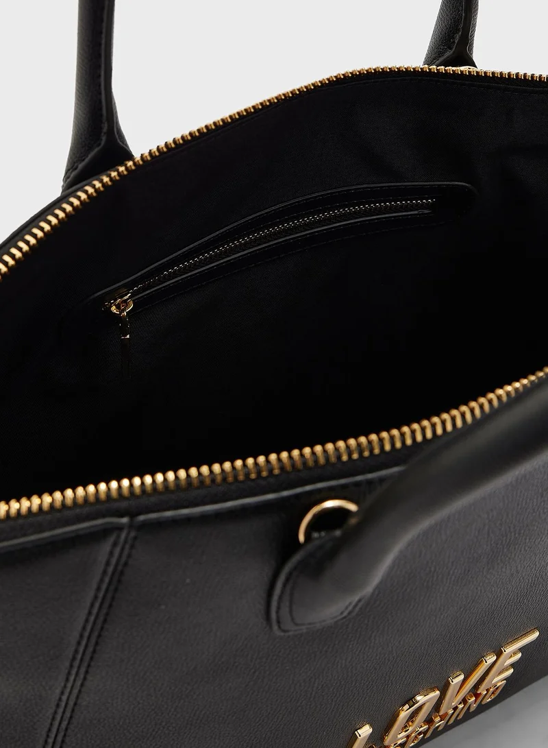 Love Moschino Love Lettering Satchel Bag