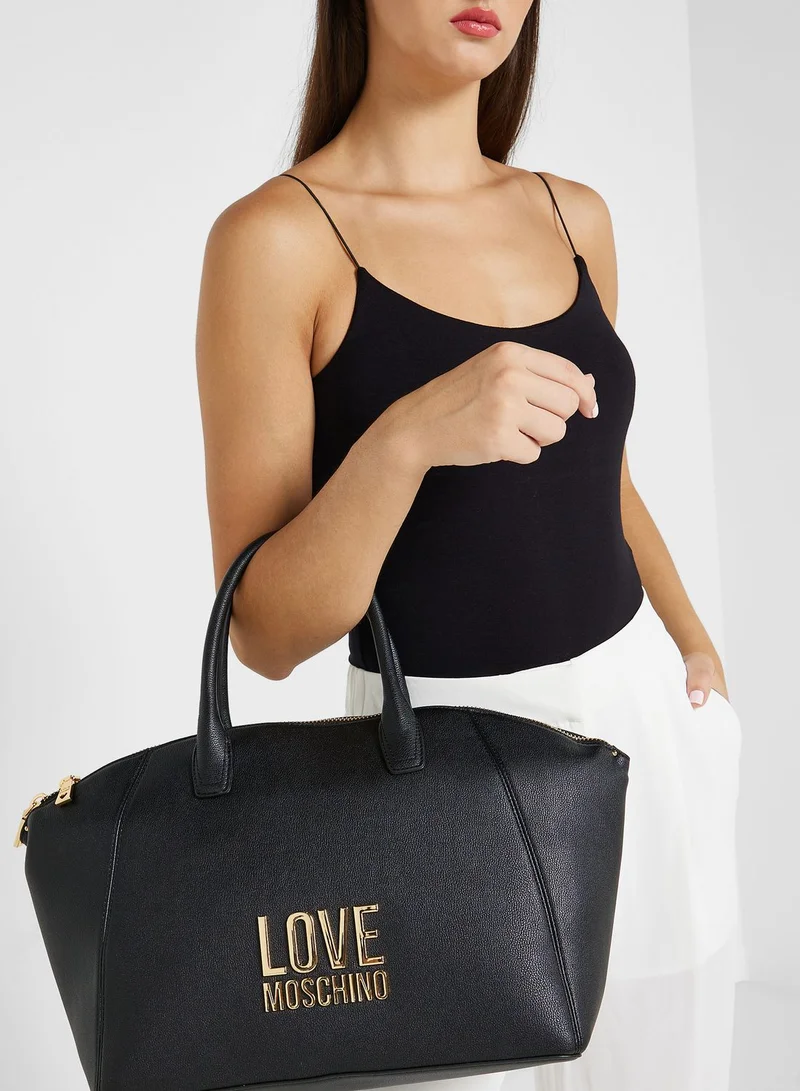 Love Moschino Love Lettering Satchel Bag