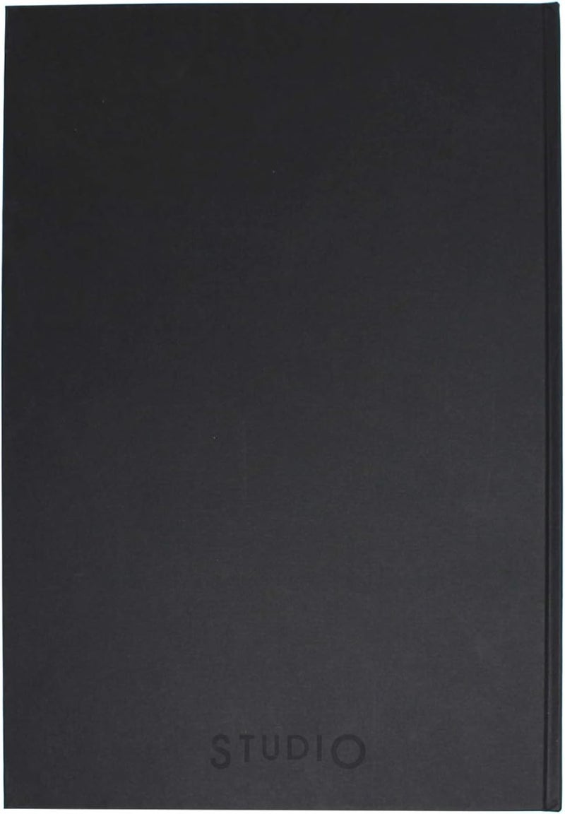 Artway Studio – Jumbo Casebound A3 Sketchbook – Portrait – 80 Pages (160 Sides) of 170gsm Cartridge Paper – Black Hardback - Image 2