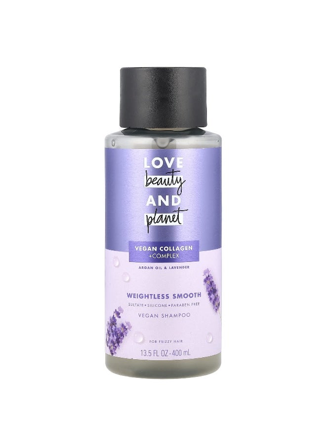 love beauty and planet Love Beauty and Planet, Vegan Shampoo, For Frizzy Hair, Argan Oil & Lavender, 13.5 fl oz (400 ml)  - Image 1