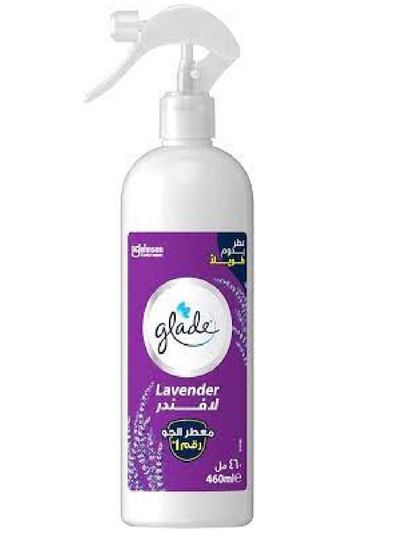 Glade Glade Multi-Spray Lavender Air Freshener Eliminates Unwanted Odors on Air and Fabric, 460ml 