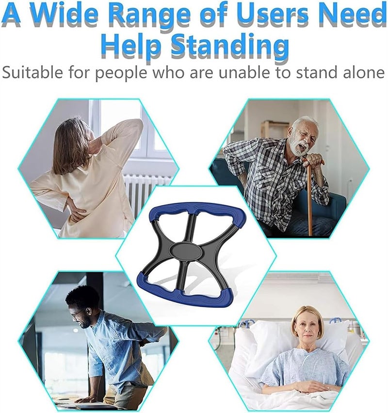 Azonee أداة مساعدة في الوقوف Azonee Great Lift Aid لكبار السن، مقبض محمول، جهاز مساعدة في الرفع غير مسامي لكبار السن، دعم للحركة لمساعدتهم على الوقوف والتنقل، مثالي للاستخدام في المنزل والسيارة والخارج - Image 4