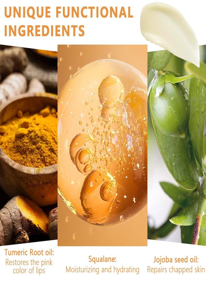 Jutqut 2PCS Turmeric Lip Balm for Dark Lips with Turmeric Oil, Dark Lips Treatment for Smokers, Help Fade Lip Discoloration, Long-Lasting Moisturizing Lip, Cracked, and Dull Lip, Natural Balm5g/0.17oz - Image 4