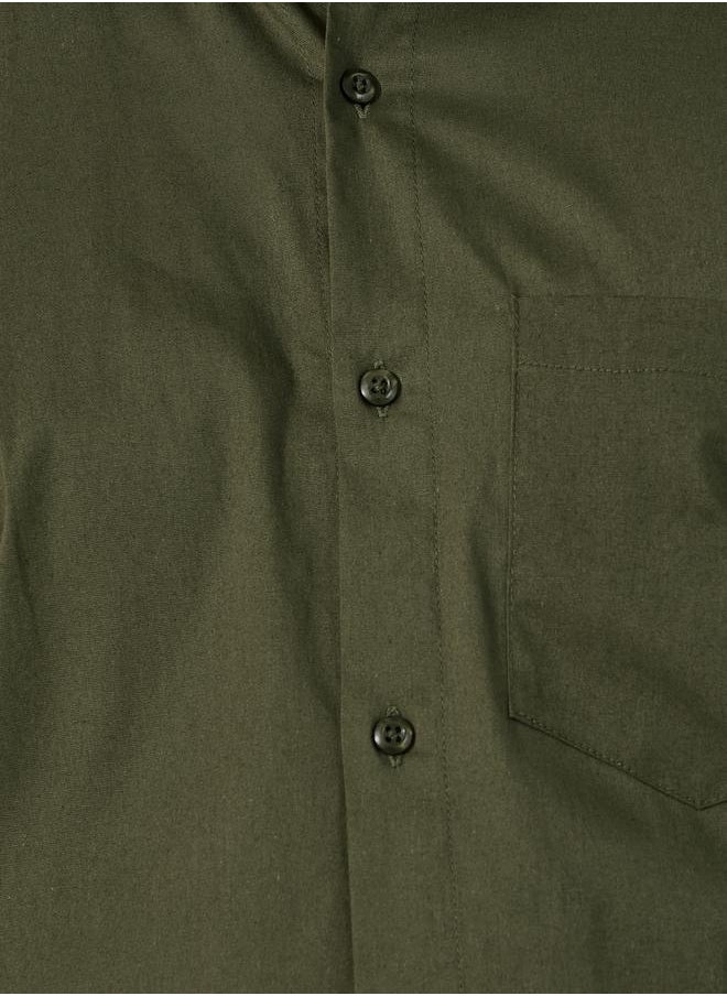Styli Sim Fit Chest Pocket Spread Collar Shirt  - Image 3