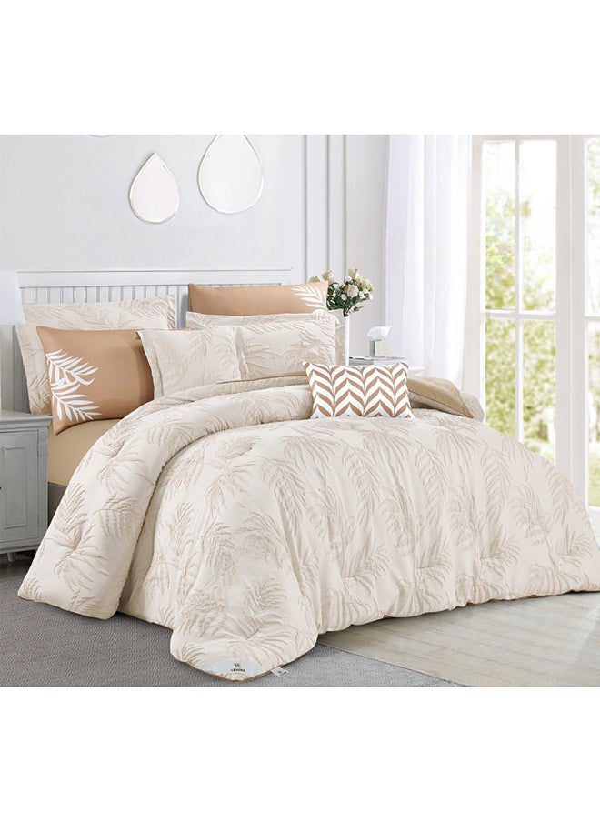 LEVORE - Quilt Set From Levore With A Durable And Soft Fabric And A Modern And Distinctive Pattern That Satisfies All Tastes 8 Pieces King Size - Image 1
