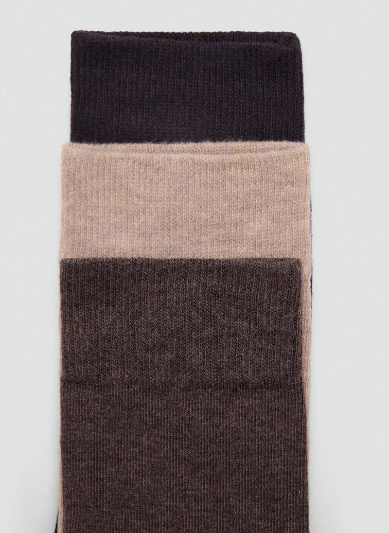 مانجو مان 3-Pack Long Cotton Socks