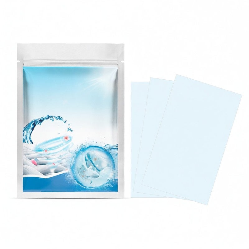 Laundry Bubble Paper Cleaning And Stain Removing Concentrated Laundry Tablets Long Lasting Fragrance Preserving Clothing Home Miss Mouths Messy Eater Stain Remover (White) - Image 1