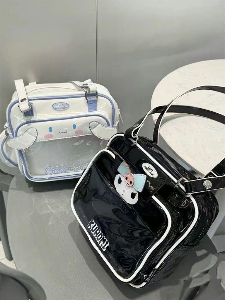 Kawaii Japanese New Anime Yugui Dog Transparent Doll Jk Headset Bag Large Capacity Handbag Shoulder Bag - Image 1