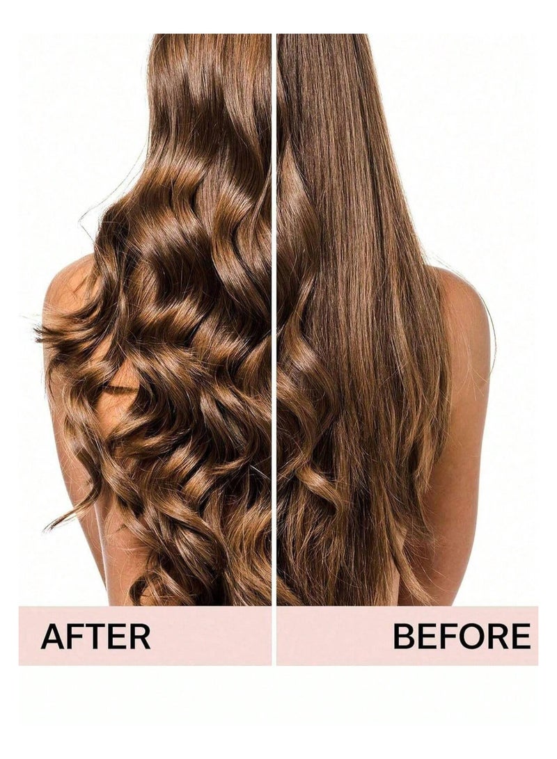 خاجول 3 قطع من مكواة تجعيد الشعر بدون حرارة، قضبان مع خطاف، قضيب تجعيد بدون حرارة لجميع أنواع الشعر، مكواة تجعيد بدون حرارة للنوم بها، تجعيدات بدون حرارة طوال الليل لتجعيد الشعر (بني غامق) - Image 5