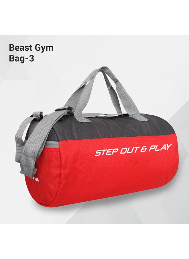 Nivia - Beast Gym Bag 3 | Polyester , 20 Litre) Shoulder Bag | Fitness Bag | Sports & Travel Bag | Kit Bag | Separate Shoes Compartment | Unisex Gym Bags | Men & Women - Image 1