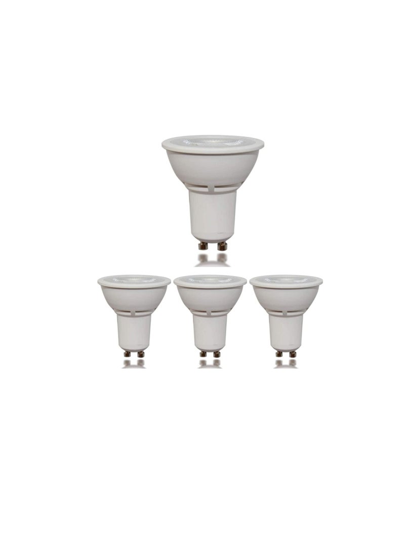 ار ار مصباح سقف LED للإضاءة RR ، موفر للطاقة ، مصباح بقعة UV صفري مع لومن عالي ، GU10 5W 230VAC I للمكتب المنزلي الداخلي (ضوء النهار 6500K - 5W ، عبوة من 4)  - Image 1