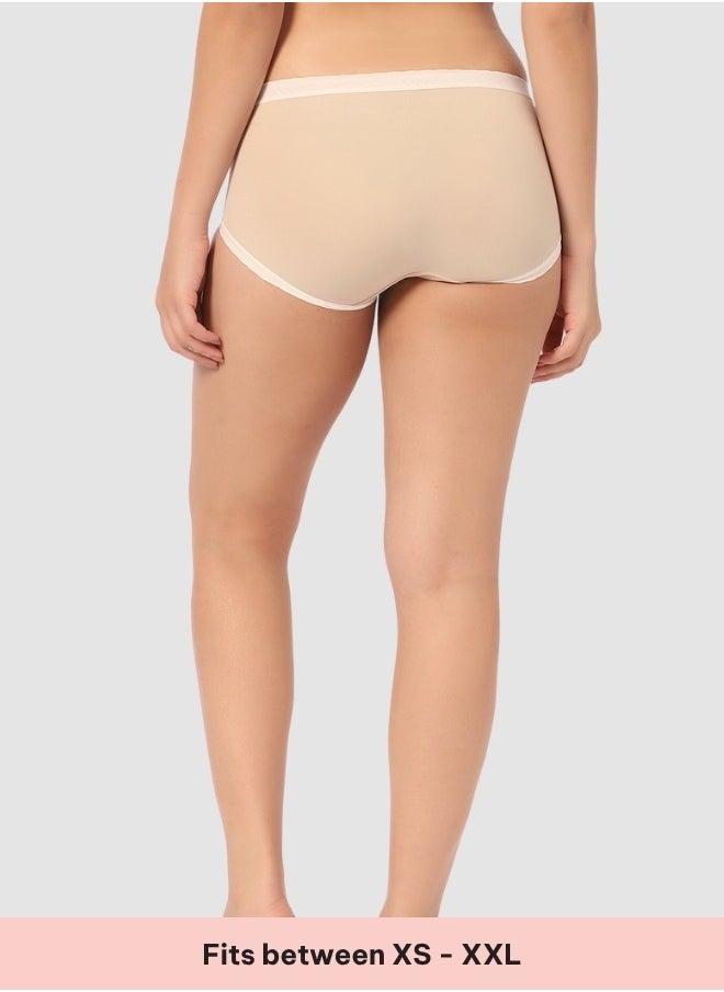 Intimate Queen Corn Bae Maternity Lacy Boy Shorts – Ultra-Soft, No Roll-Ups & Gusset Support, Full Coverage Comfort for Every Trimester (Pack Of 2)  - Image 3