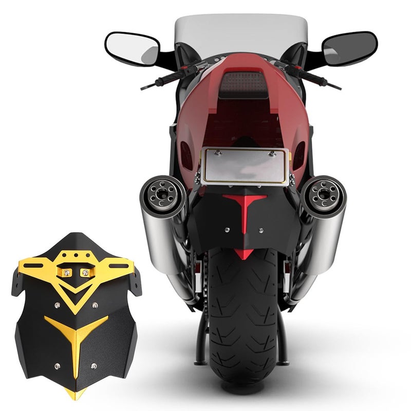 Motorcycle Rear Fender Aluminum Alloy Splash Guard Off Road Dirt Bike Gold - Image 3