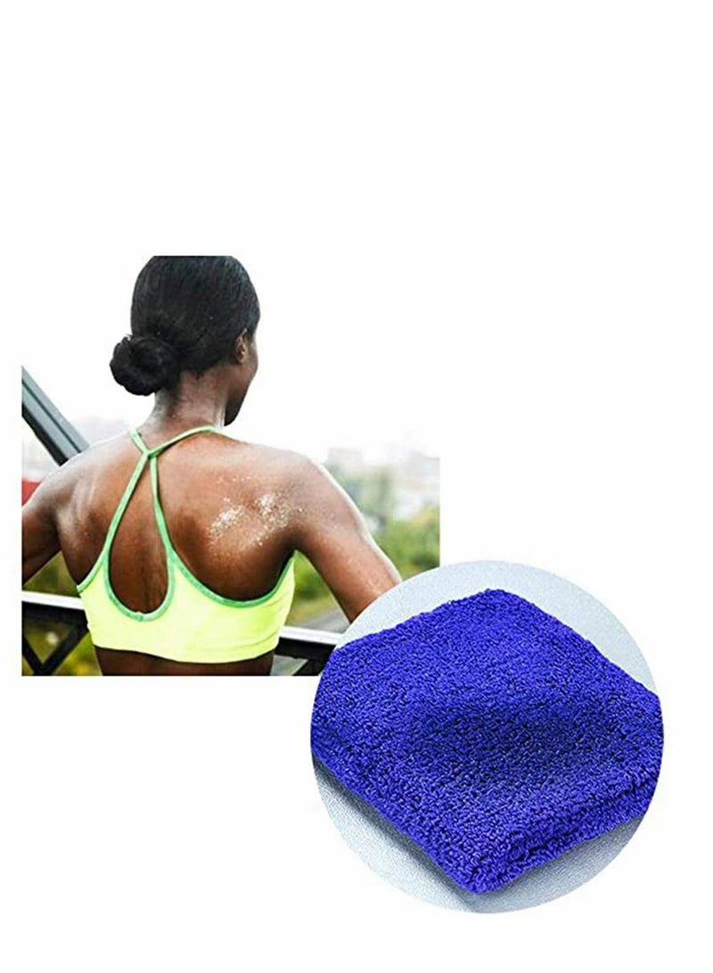 SYOSI Sweat Bands Men Women Wrist 6pcs Wristbands Sweatbands Absorbent for Gym Sports Tennis Running - Image 4