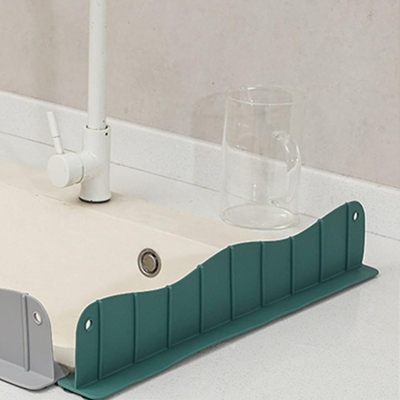 cheekyglo Silicone Sink Guard, Water-Stop Guard For Kitchen, Strong Suction Sink Guard Behind Faucet, Kitchen Sink Backsplash Guard - Image 5