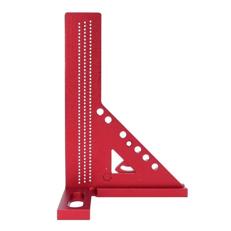 Eujgoov 0-180 Degree 3D Multi Angle Measuring Ruler, Aluminum Alloy Woodworking Square Protractor with Anodized Finish, for Engineer Carpenters Decorators (Pure Red) - Image 3
