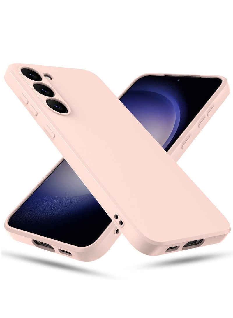 MIGOFAST Samsung Galaxy S23 Soft Silicone Gelly Rubber Cover Shockproof Matte Finish Back Cover Inner Fabric Lining with Camera Protection Case Pink - Image 3