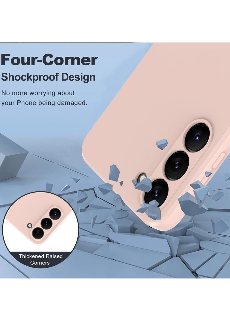 MIGOFAST Samsung Galaxy S23 Soft Silicone Gelly Rubber Cover Shockproof Matte Finish Back Cover Inner Fabric Lining with Camera Protection Case Pink - Image 4