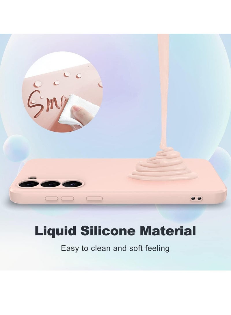 MIGOFAST Samsung Galaxy S23 Soft Silicone Gelly Rubber Cover Shockproof Matte Finish Back Cover Inner Fabric Lining with Camera Protection Case Pink - Image 5