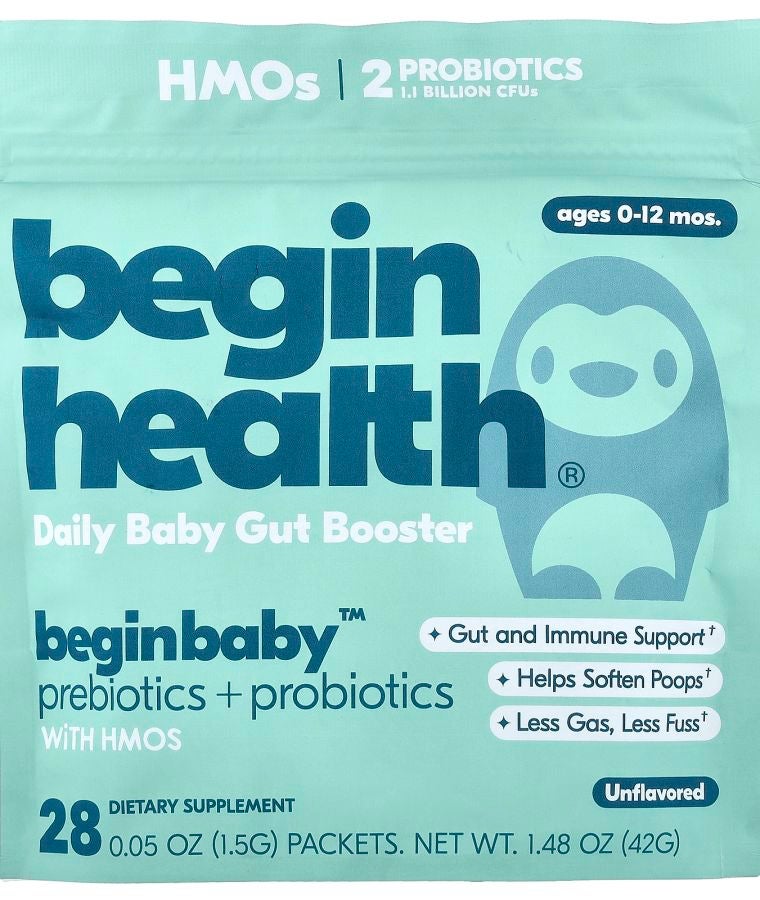 Beginbaby™ Prebiotics + Probiotic Ages 0-12 Months Unflavored 28 Packets 0.05 oz (1.5 g) Each
