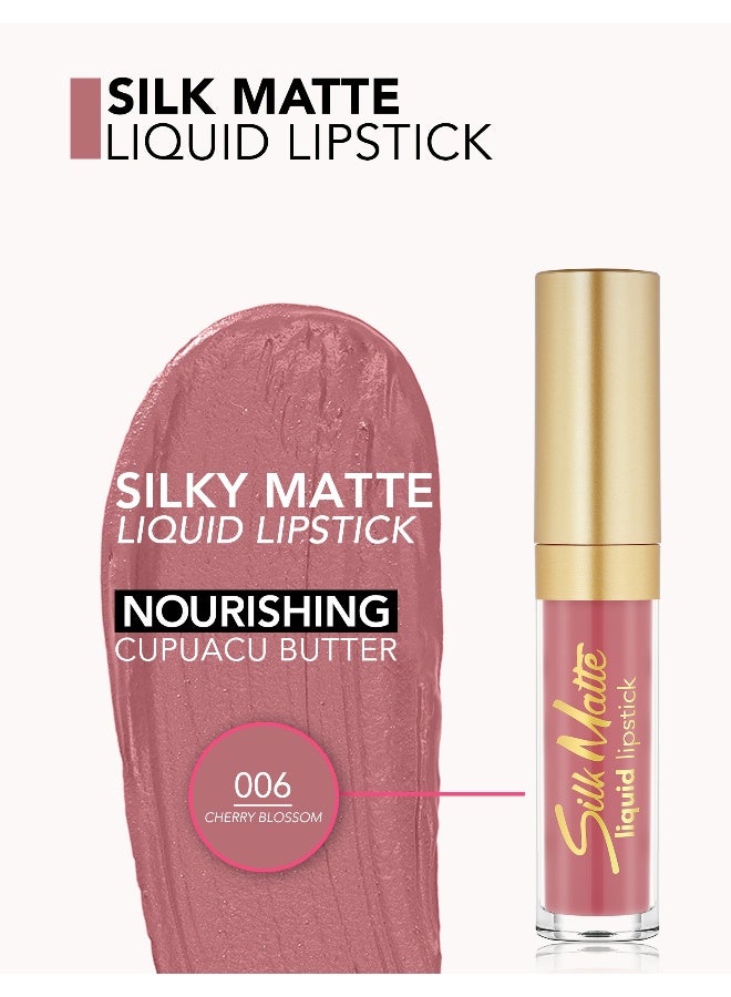 flormar Silk Matte Liquid Lipstick 06 Cherry Blossom - Image 5