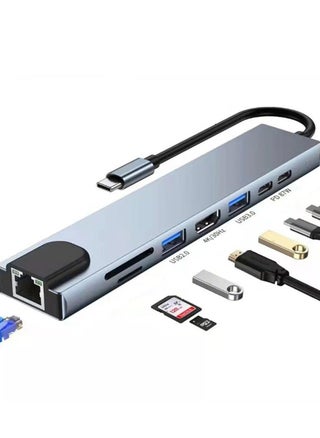 8-in-1 USB C Hub Docking Station - Type C Hub with HDMI 4K@60Hz, Ethernet, and Power Delivery - pzsku/Z065156ABBBBBFDB1F2CBZ/45/_/1730632491/c12d3d99-4993-4e46-9254-cc6ac03f41ae