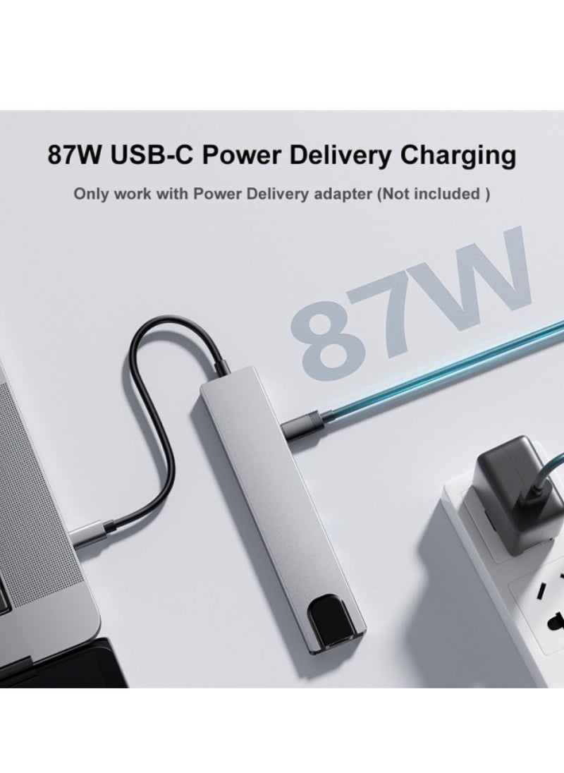 ELTRAZONE 8-in-1 USB C Hub Docking Station - Type C Hub with HDMI 4K@60Hz, Ethernet, and Power Delivery  - Image 4