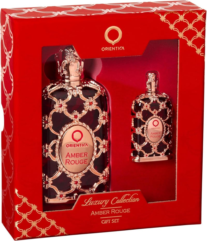 Orientica Amber Rouge Gift Set Eau De Parfum - 30ml & 7.5ml - Image 1