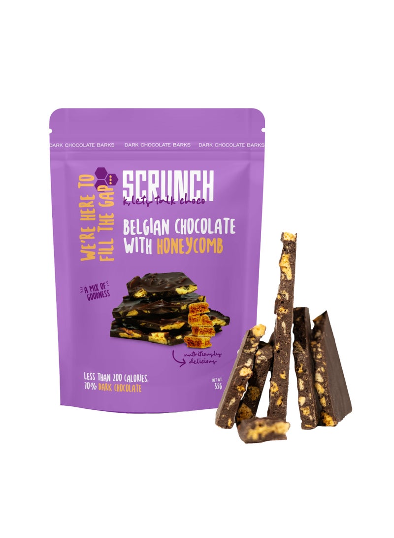 SCRUNCH Belgian Dark Chocolate With Honeycomb - Image 1