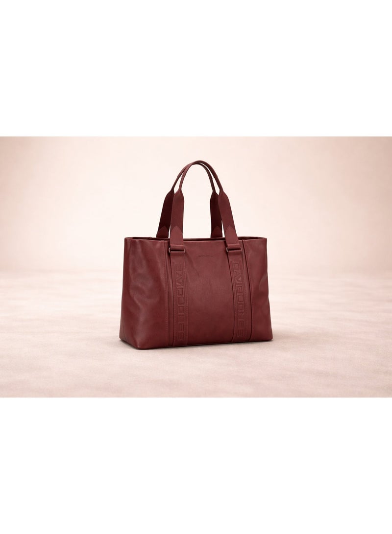 David Jones Shoulder bag large size for women model cm7701- Office, school, college, Daily purse- casual style dual wear handbag Spacious for 14-inch tablet and laptop - Image 3