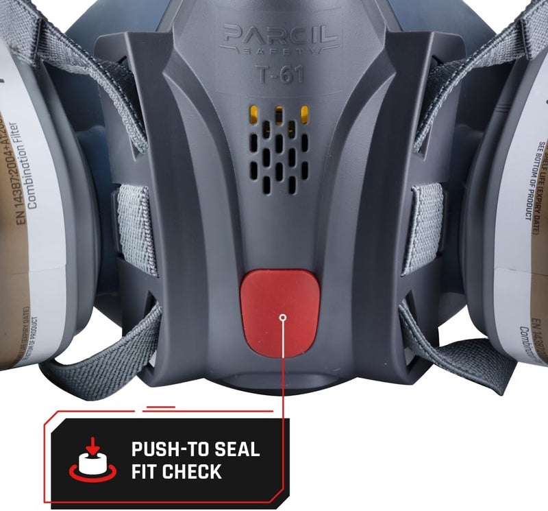 Parcil Distribution Store Full Face Respirator Mask with Filters – Durable Full Face Respirator Gas Mask, Bayonet Filter Compatible - Image 3