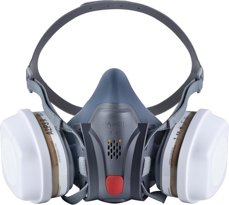 Parcil Distribution Store Full Face Respirator Mask with Filters – Durable Full Face Respirator Gas Mask, Bayonet Filter Compatible - Image 1