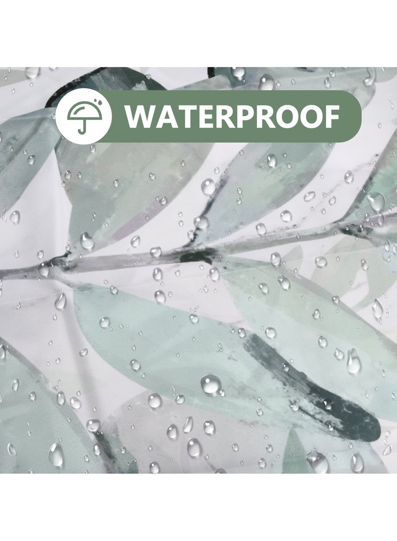 Polyester Shower Curtain 180x200 cm, Mildew-Resistant, Machine Washable with 12 Hooks for Easy Installation - Image 5