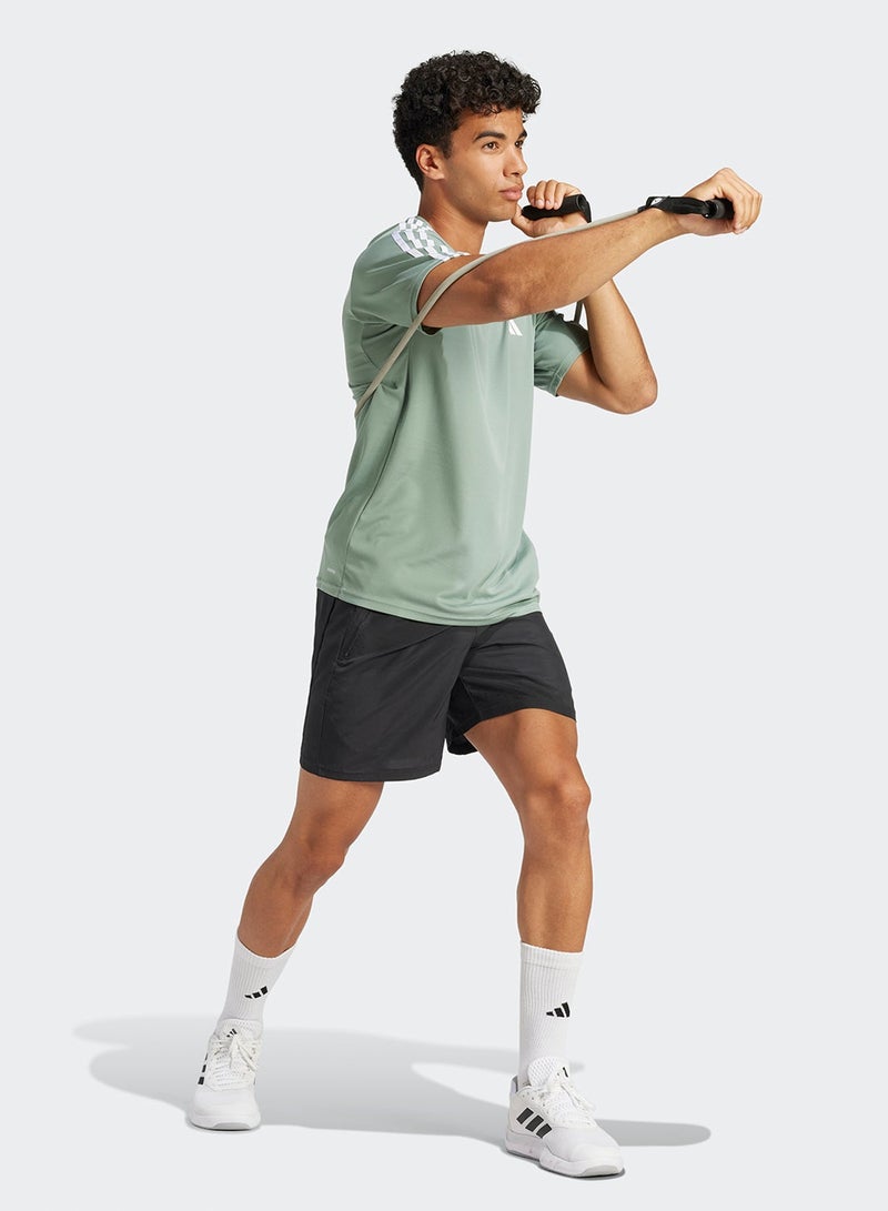 Adidas Train Essentials 3 Stripes Training T-Shirt - Image 5