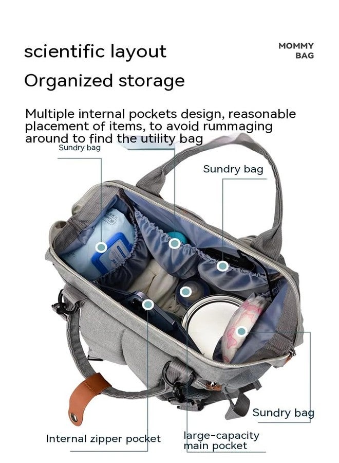 TRUE HUMAN Designer Ultra Premium Multipurpose Diaper Bag, Baby Bags, Anti Theft, Maternity Bag, Baby shower gift, Nappy Bag Mothers Bags - Image 4