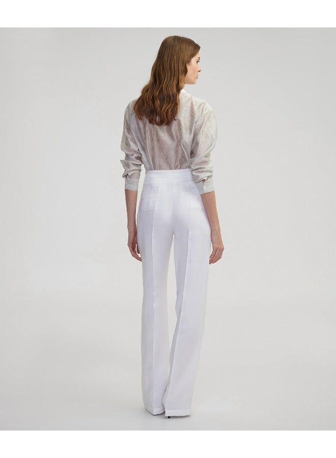 Ipekyol Wide-Leg Trousers With Thin Belt - Image 3