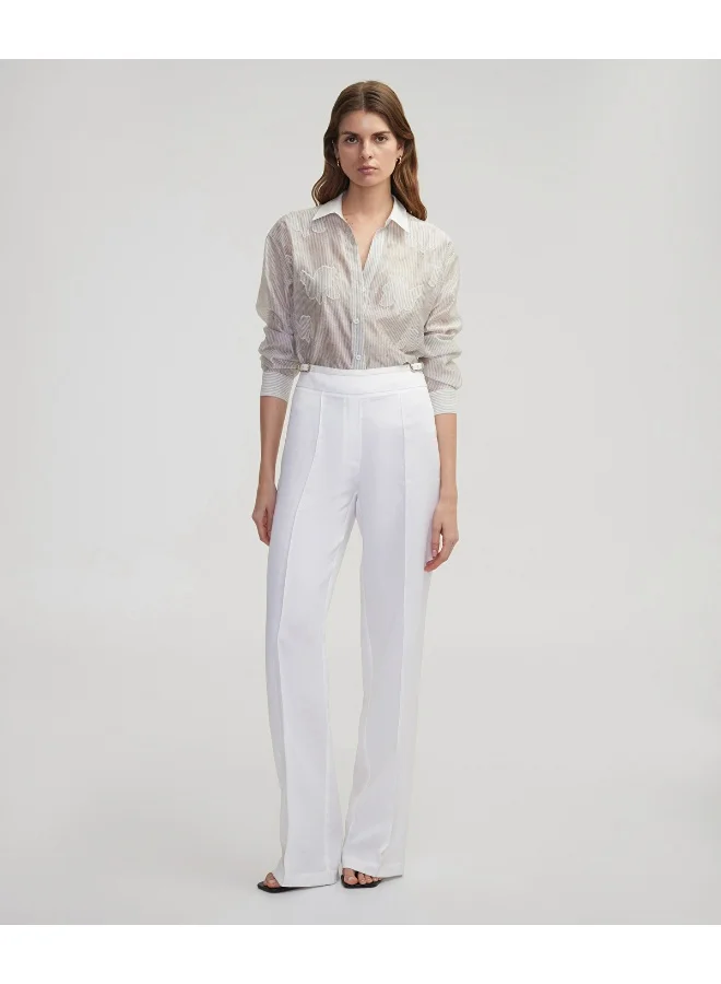 إبيكيول Wide-Leg Trousers With Thin Belt