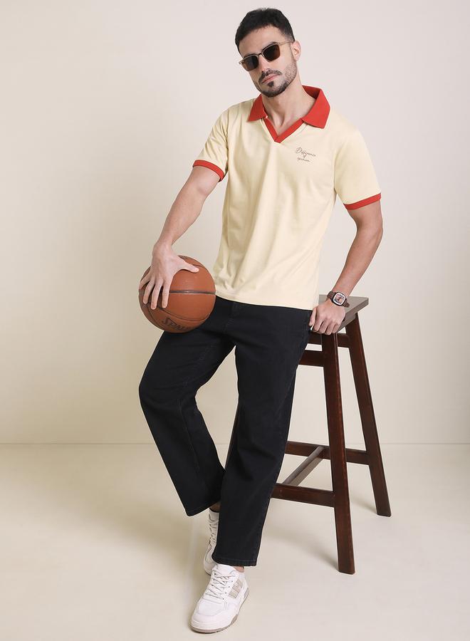 Difference of Opinion Men Relaxed Fit Printed Polo - Image 4