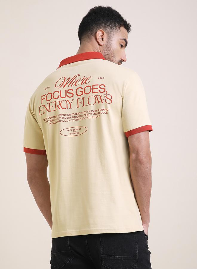 Difference of Opinion Men Relaxed Fit Printed Polo - Image 5