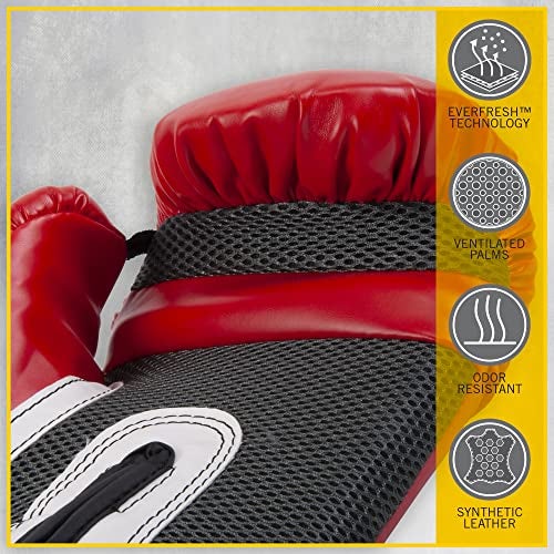 Everlast Pro Style Training Gloves (Red, 14 Oz.) - Image 4