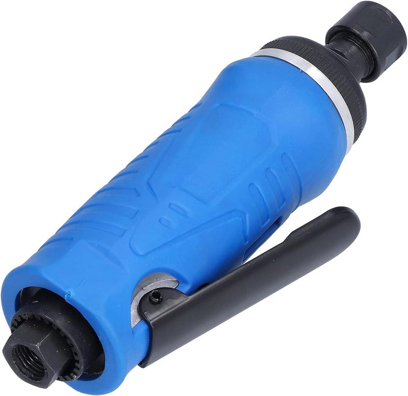 Pneumatic Grinder, Air Die Grinder with Right - Angle Zinc Alloy Body, Lightweight Shock Absorbing Industrial Hand Held Tool for Tight Spaces, 22000rpm with 3mm/6mm Chuck - Image 2