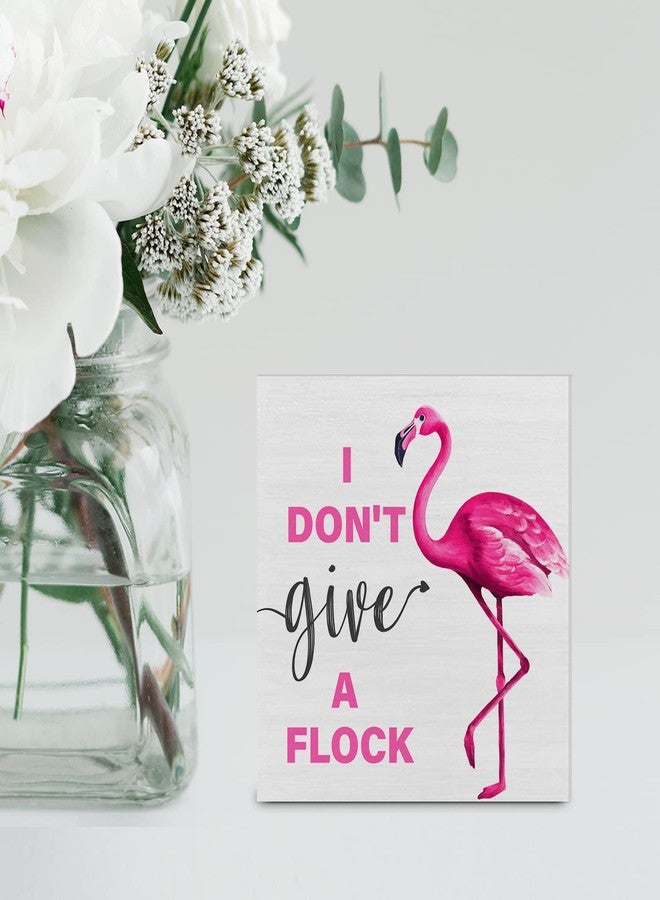 YIDOU Country Pink Flamingo Wood Box Sign Decor Desk Sign Summer Flamingo Wooden Box Block Sign Rustic Home Shelf Wall Decoration - Image 5