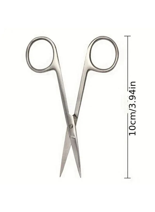 3 94 Inch Straight Head Fabric Scissors Curved Blade Ergonomic Sewing Cutting Tool - Image 3