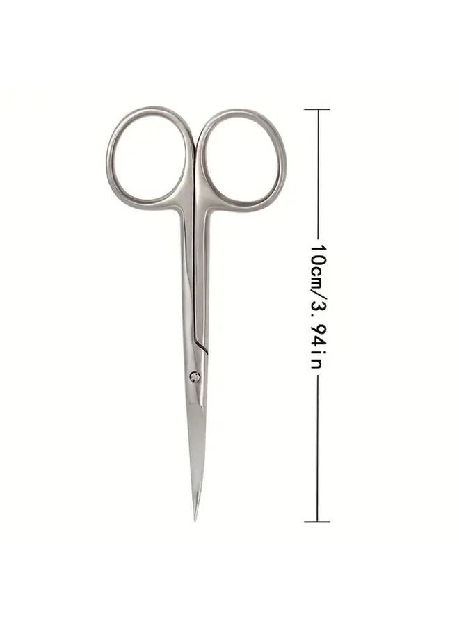3 94 Inch Straight Head Fabric Scissors Curved Blade Ergonomic Sewing Cutting Tool - Image 2