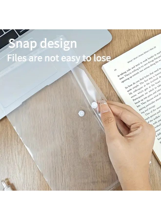 ملفات شفافة شفافة 102 قطعة A5 منظم مستندات مقاوم للماء - Image 5