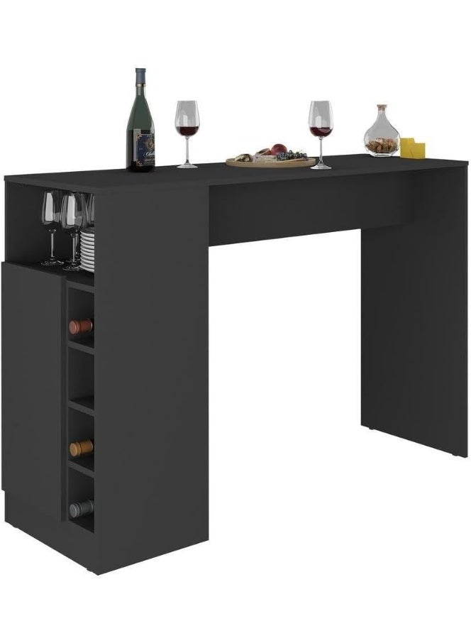 طاولة مطبخ مع قبو وباب واحد ملتي موفسي Mp2144 اسود - Image 2