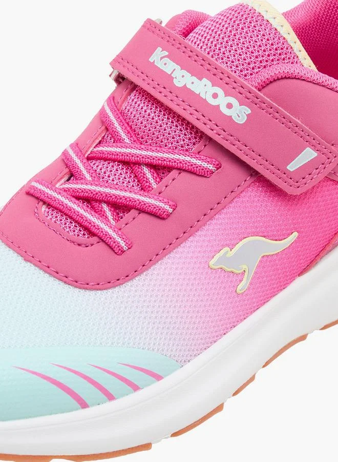 Kangaroos Pink Girls Hook & Loop School Sports Shoes for Women | Best Price UAE