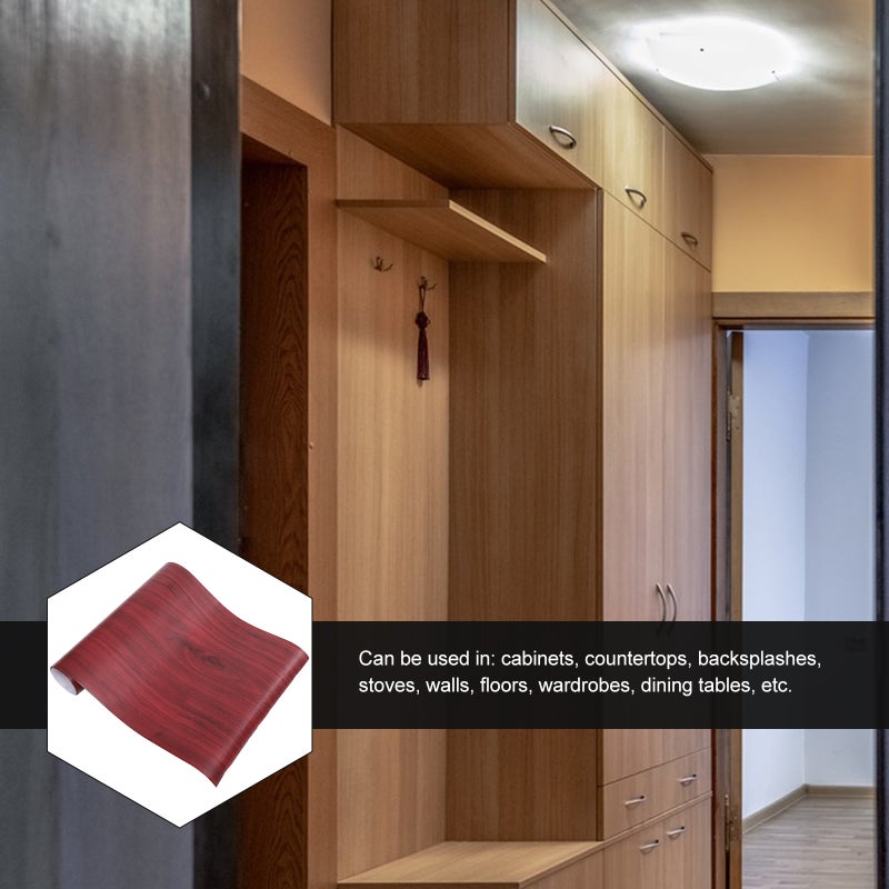1 Roll of Self Adhesive Wallpaper Peel and Stick Wallpaper for Countertop Cupboard Cabinet - Image 2