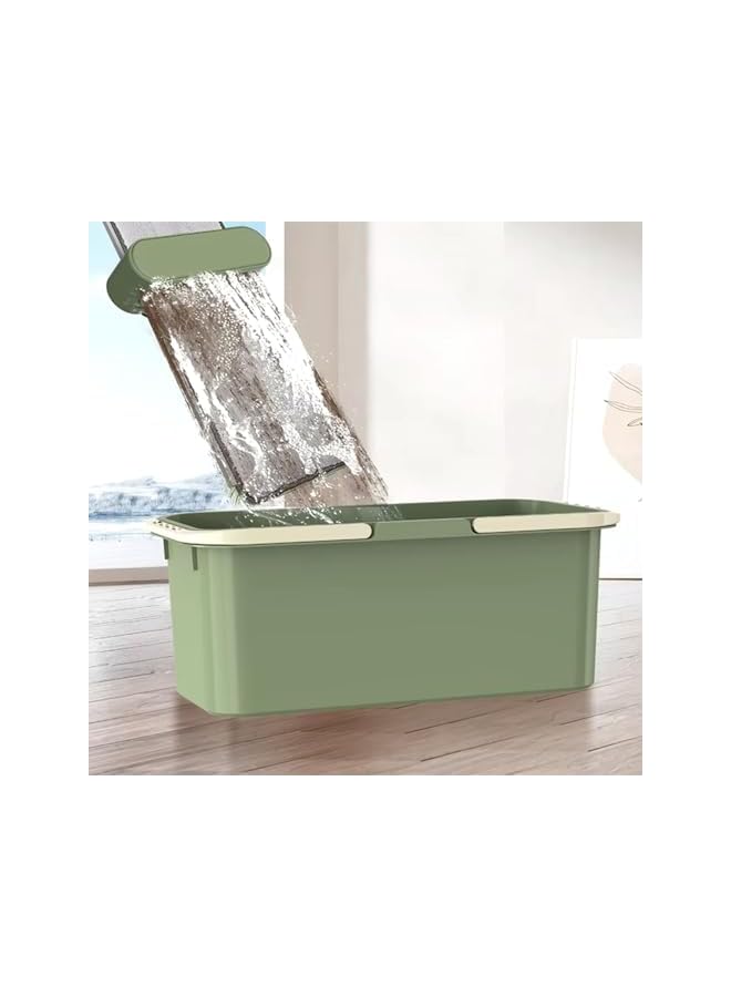 Zalcoon Flat Mop with Wringer Set, 4 Extra Mop Pads, Wet and Dry Mops for Floor Cleaning Microfiber Mop with Long Handle,360° Freely Rotating Mop Head|Household Cleaning Tool for Multi-Surface Hard Floors - Image 3